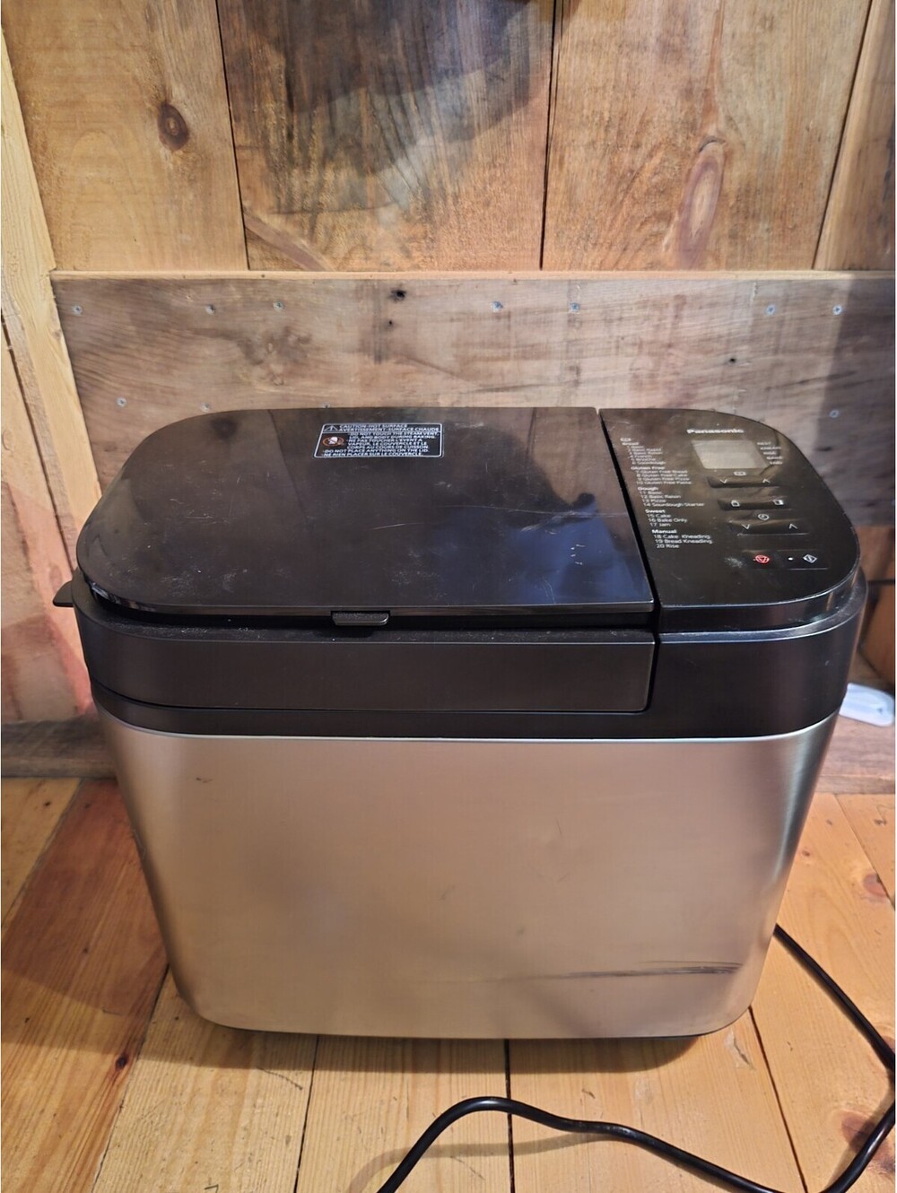 Panasonic SD-R2550 Bread Maker 20 Presets And Accesories Pre-owned